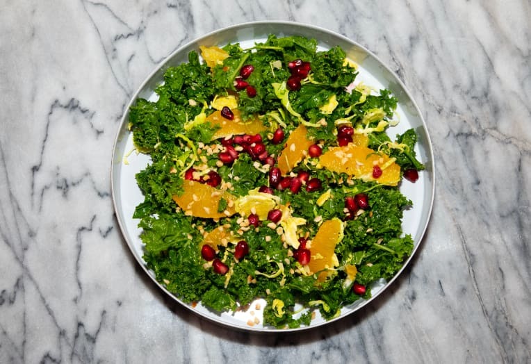 Bejewelled Kale & Orange Salad Recipe with Smoked Oil