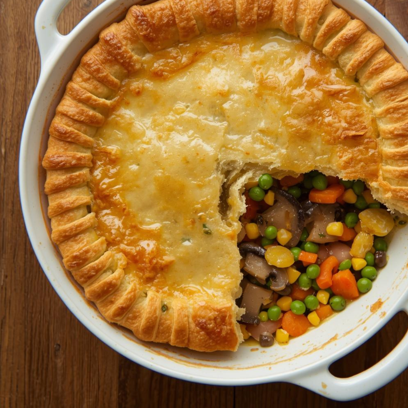 Hearty Vegetable & Mushroom Pie