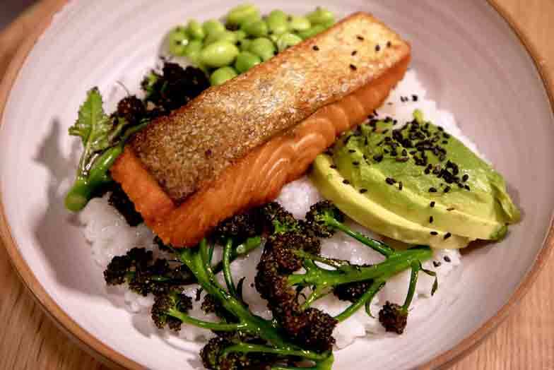 Lemon & Soy Salmon Fillet with Chilli Oil