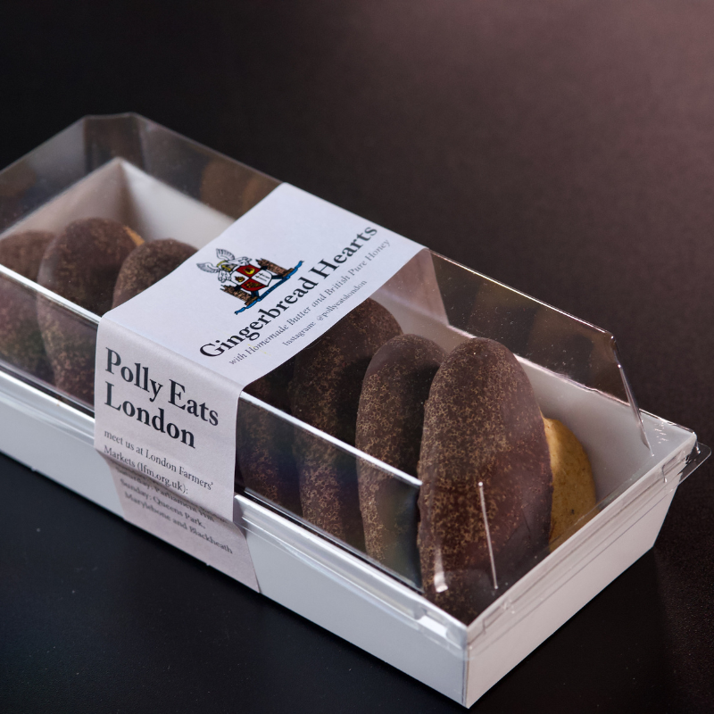 Gingerbread Hearts, 170g, by Polly Eats London