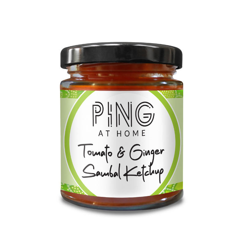 Ping Coombes Tomato & Ginger Sambal | A Malaysian Twist on Ketchup 190ml